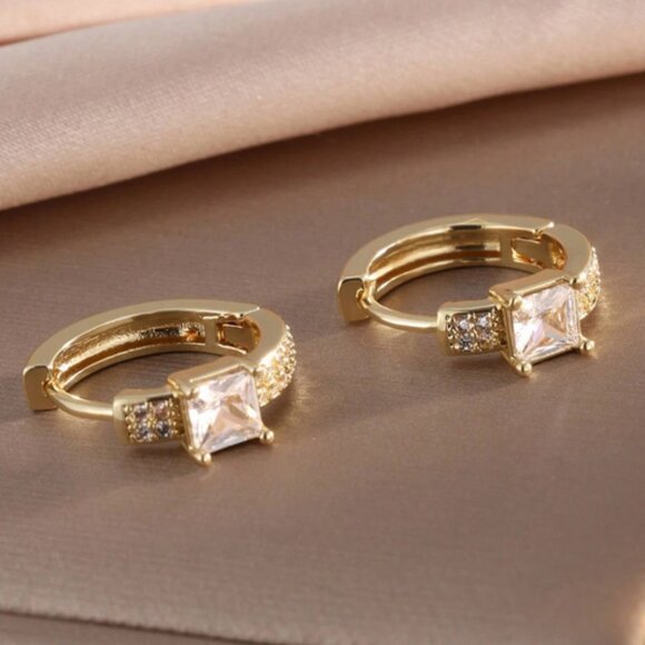 m_68ffbb47149377699aecb435.jpeg 14K Gold Womens Small 2ct Diamond Hoop Earrings Ladies NEW 14 K Silver Jewelry